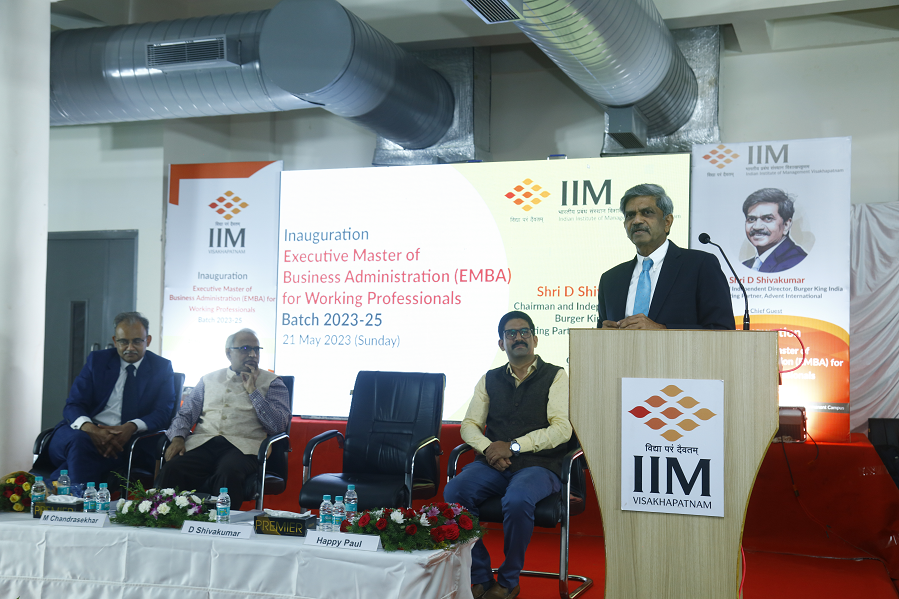 IIM Visakhapatnam Inaugurated the 1st batch of the Executive MBA for Working Professionals - 21.05.2023
