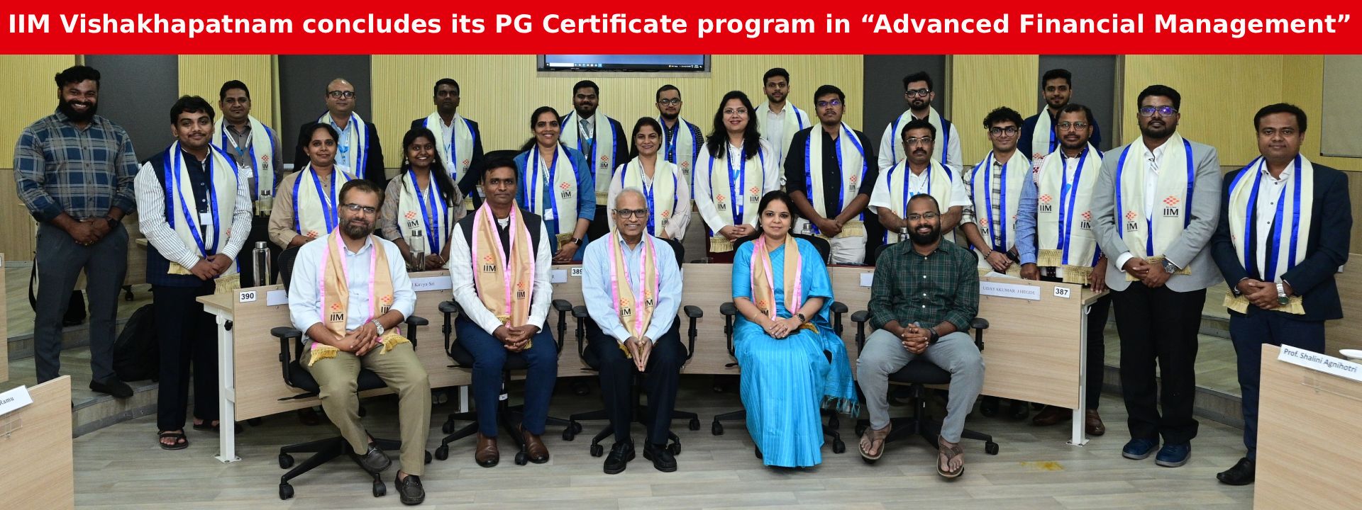 IIM Vishakhapatnam concludes its PG Certificate program in “Advanced Financial Management”