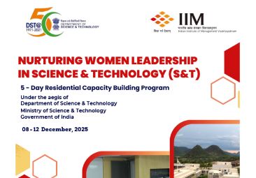 DST - Nurturing Women Leadership in Science & Technology (S&T)