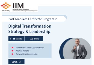 PG Certificate Program in Digital Transformation Strategy & Leadership (Batch 3)
