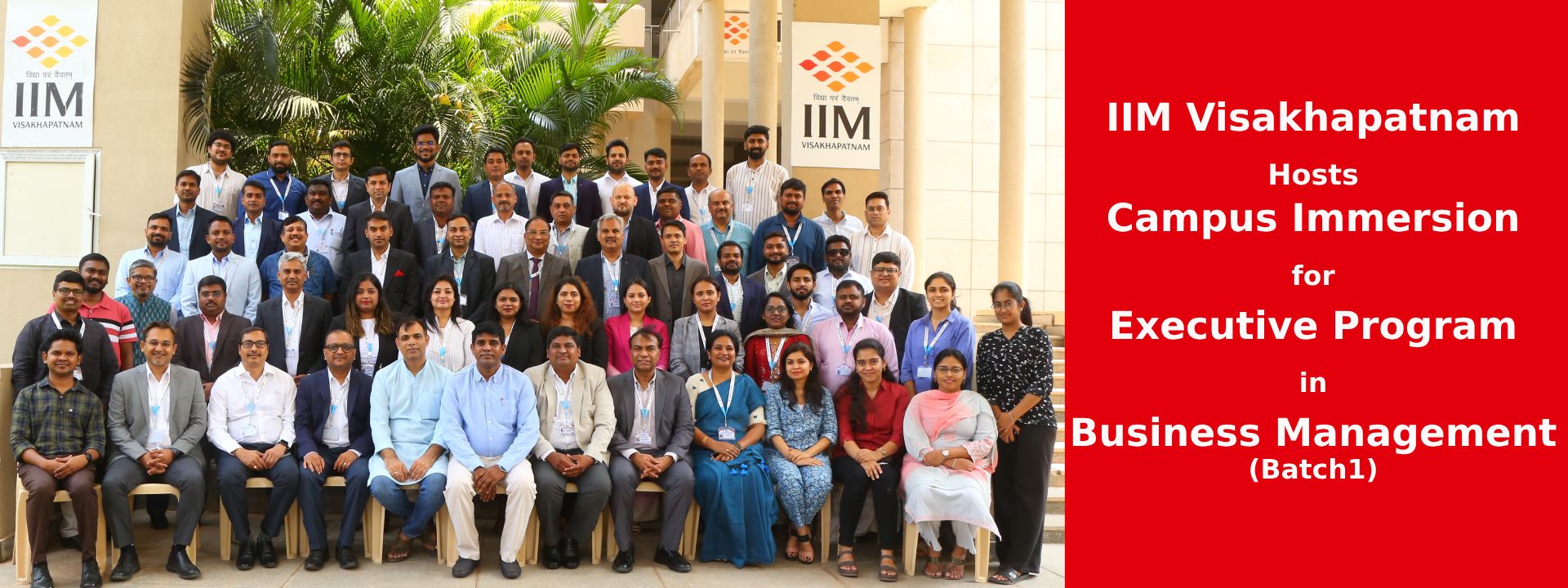 IIM Visakhapatnam Hosts Campus Immersion for Executive Program in Business Management – Batch 1