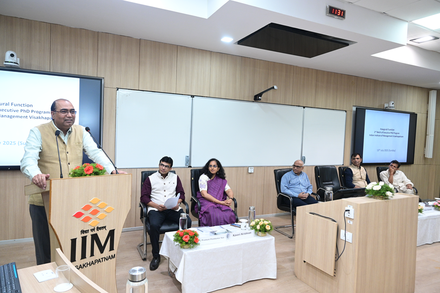 IIM Visakhapatnam Welcomes Second Batch of Executive PhD Scholars - 13.07.2025