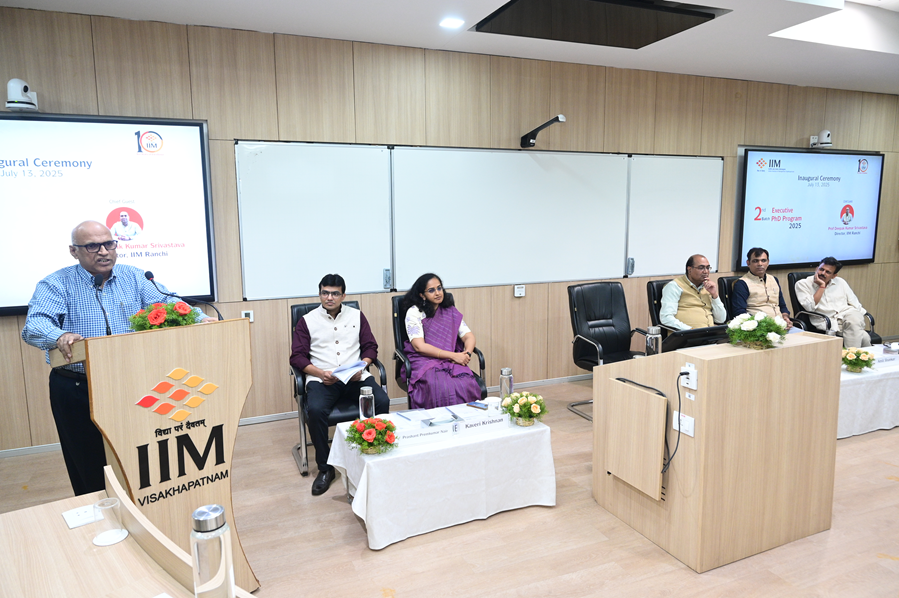 IIM Visakhapatnam Welcomes Second Batch of Executive PhD Scholars - 13.07.2025