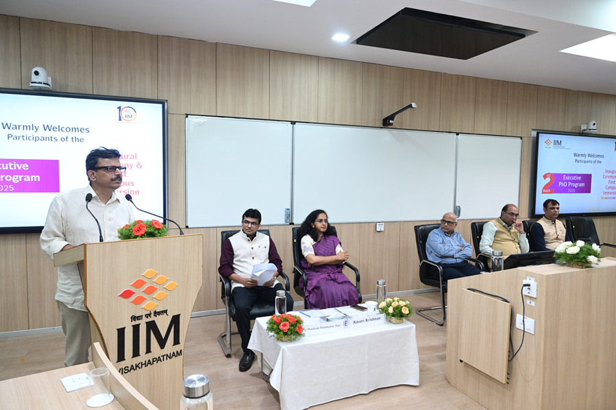 IIM Visakhapatnam Welcomes Second Batch of Executive PhD Scholars - 13.07.2025