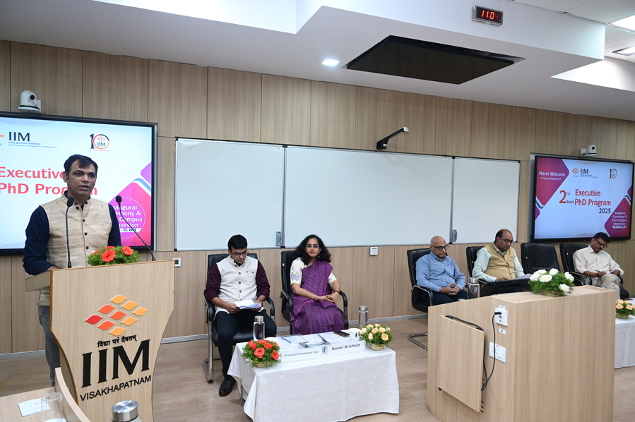 IIM Visakhapatnam Welcomes Second Batch of Executive PhD Scholars - 13.07.2025