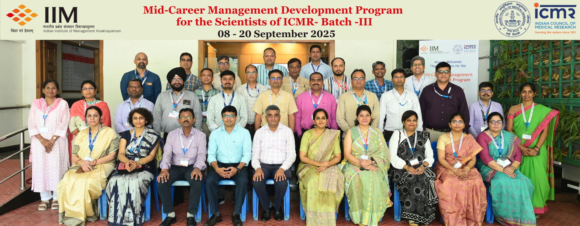 Mid Career Management Development Program for the Scientists of ICMR -Batch-III