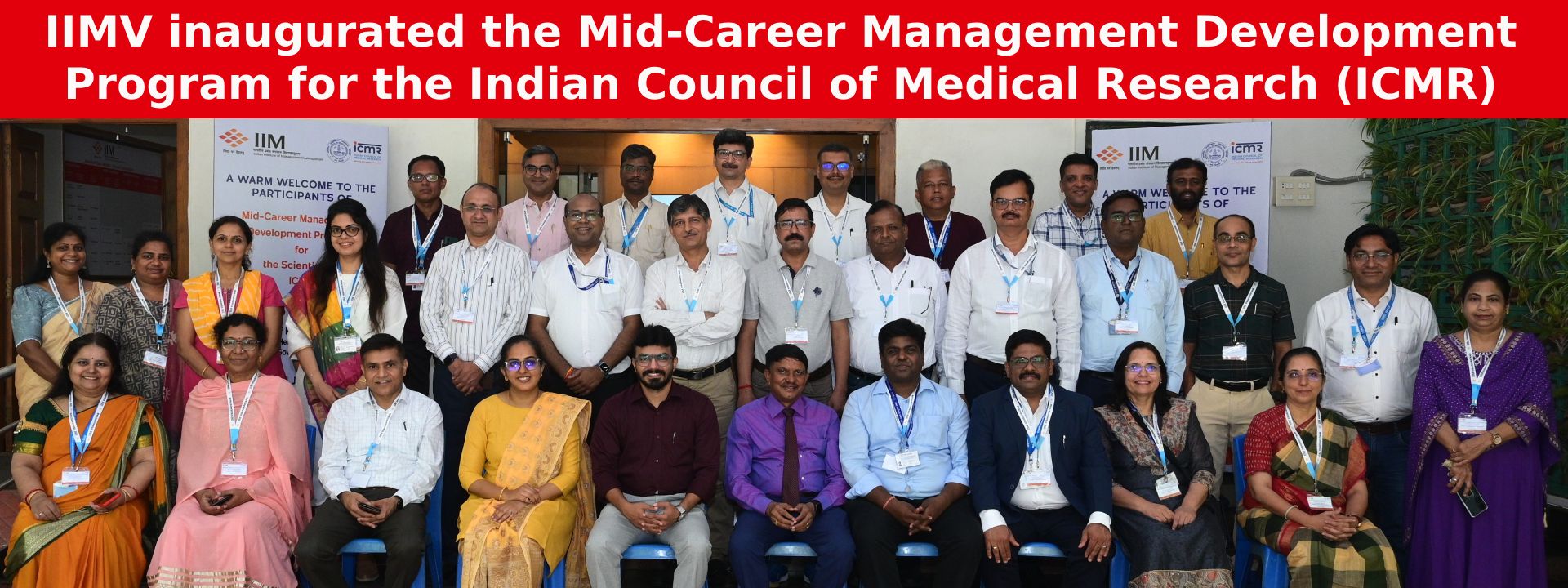 IIMV inaugurated the Mid-Career Management Development Program for the Indian Council of Medical Research (ICMR)