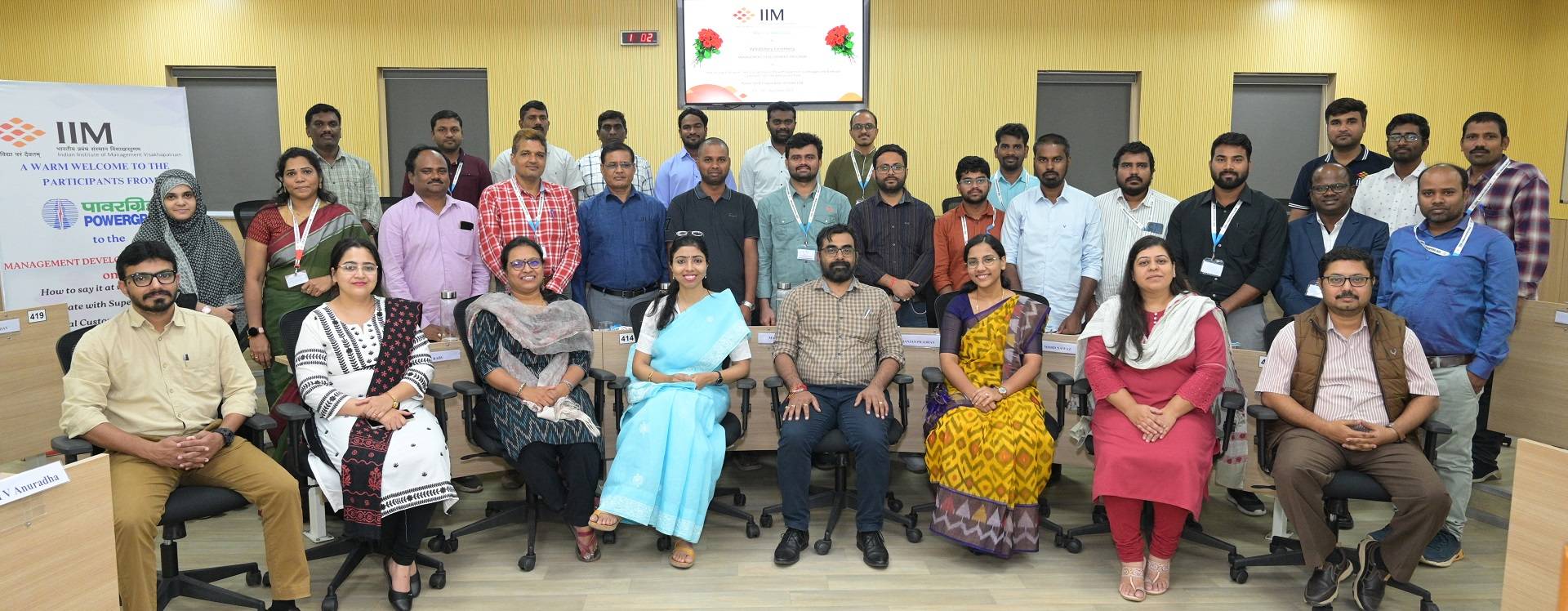 MDP for Executives from Power Grid Corporation of India Ltd. conducted at IIM Visakhapatnam
