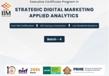 Executive Certificate Program in Strategic Digital Marketing & Applied Analytics (Batch 4)