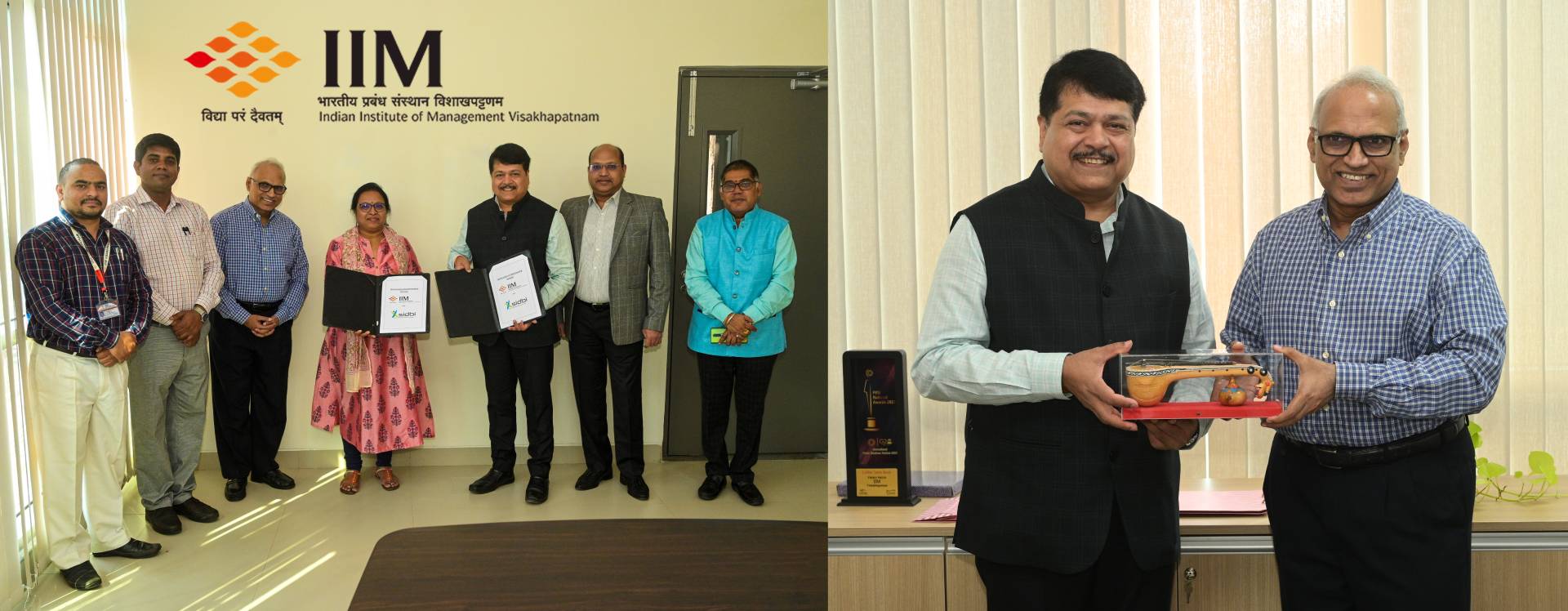 IIM Visakhapatnam  and SIDBI MoU Signing Ceremony